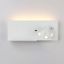 Wall reading light with USB port "Kerta" (right) - Double lighting - 3W+7W