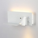 Wall reading light with USB port "Kerta" (right) - Double lighting - 3W+7W