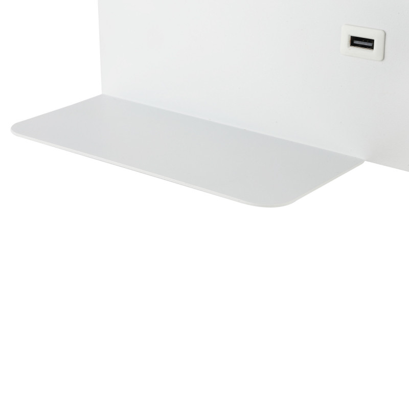 Wall reading light with USB port "Kerta" (right) - Double lighting - 3W+7W