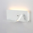 Wall reading light with USB port "Kerta" (right) - Double lighting - 3W+7W