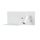 Wall reading light with USB port "Kerta" (right) - Double lighting - 3W+7W