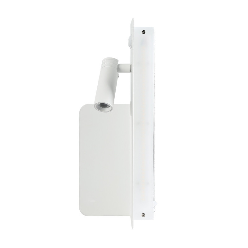 Wall reading light with USB port "Kerta" (right) - Double lighting - 3W+7W