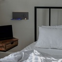 Wall reading light with USB port "Kerta" (right) - Double lighting - 3W+7W