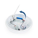LED waterproof ceiling light / Emergency light - CCT - Adjustable power 12W-16W - Ø31cm - IP65