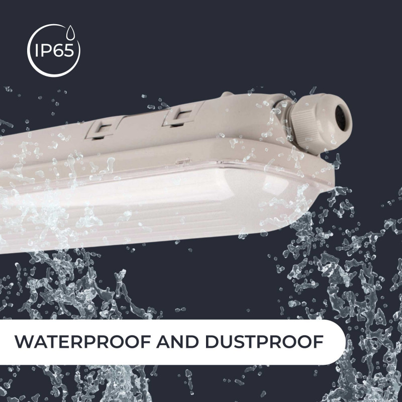 LED Tri-proof light / Emergency light - CCT - 150 cm - Connectable - 55W - IP65