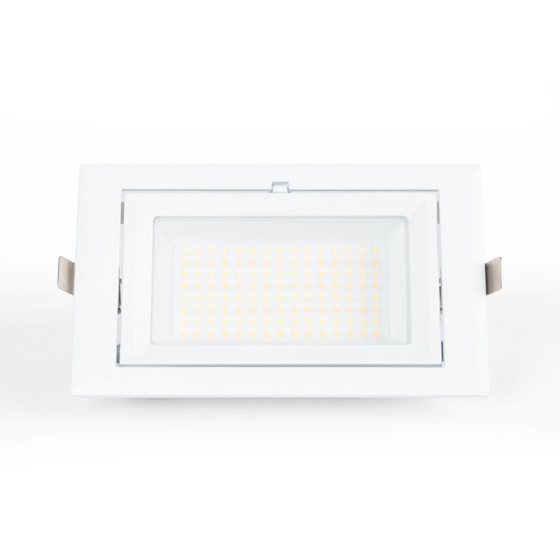 Rectangular adjustable CCT LED Downlight - 60W - White - 100° LIFUD Driver