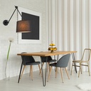 Cylindrical wall lamp with classic design and articulated design "ELBOW" E27