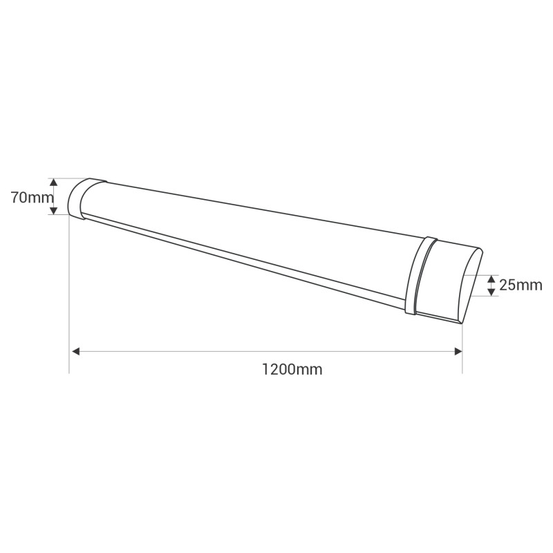 High Power LED Linear Light - 36W - 120cm - IP20