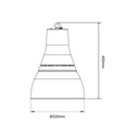 Commercial LED High Bay - CCT - (25W / 40W / 60W / 80W) - Aluminum diffuser - UGR19 - Lifud Driver 0-10V