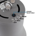 Commercial LED High Bay - CCT - (25W / 40W / 60W / 80W) - Aluminum diffuser - UGR19 - Lifud Driver 0-10V