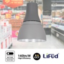 Commercial LED High Bay - CCT - (25W / 40W / 60W / 80W) - Aluminum diffuser - UGR19 - Lifud Driver 0-10V