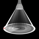 Commercial LED High Bay - CCT - (25W / 40W / 60W / 80W) - Aluminum diffuser - UGR19 - Lifud Driver 0-10V