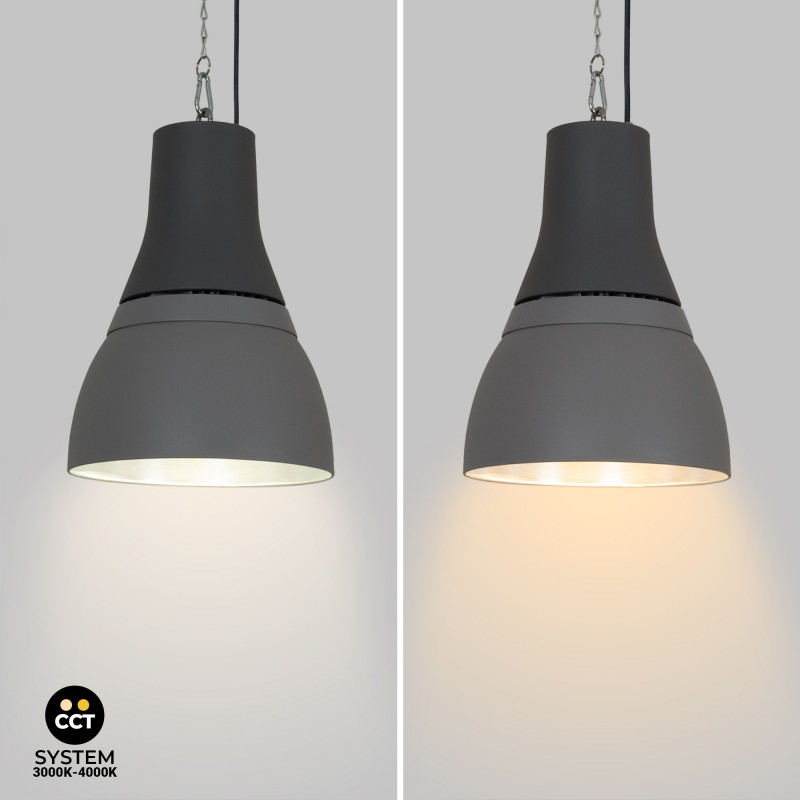 Commercial LED High Bay - CCT - (25W / 40W / 60W / 80W) - Aluminum diffuser - UGR19 - Lifud Driver 0-10V