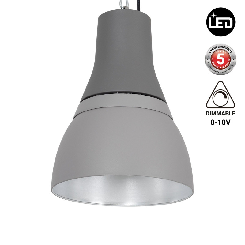 Commercial LED High Bay - CCT - (25W / 40W / 60W / 80W) - Aluminum diffuser - UGR19 - Lifud Driver 0-10V