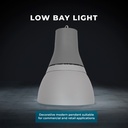 Commercial LED High Bay - CCT - (25W / 40W / 60W / 80W) - Aluminum diffuser - UGR19 - Lifud Driver 0-10V