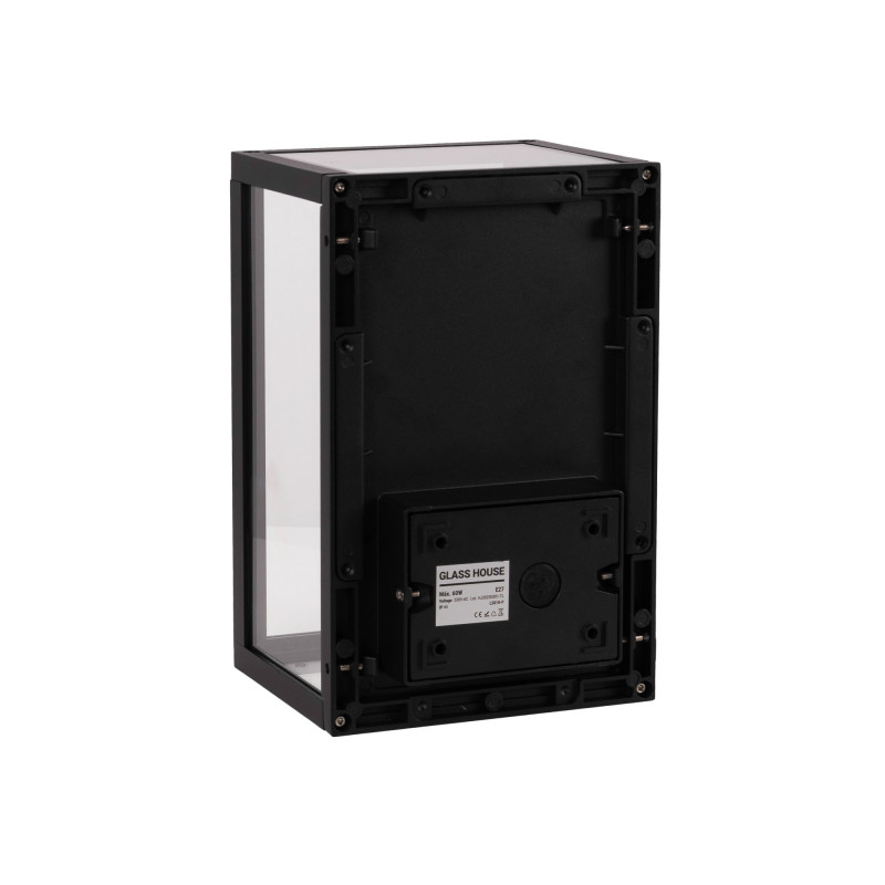 Aluminum outdoor wall light "Glass House"- IP44 - E27