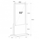 Indoor advertising totem - Full HD 55" LCD - Touch / Non touch screen - Android