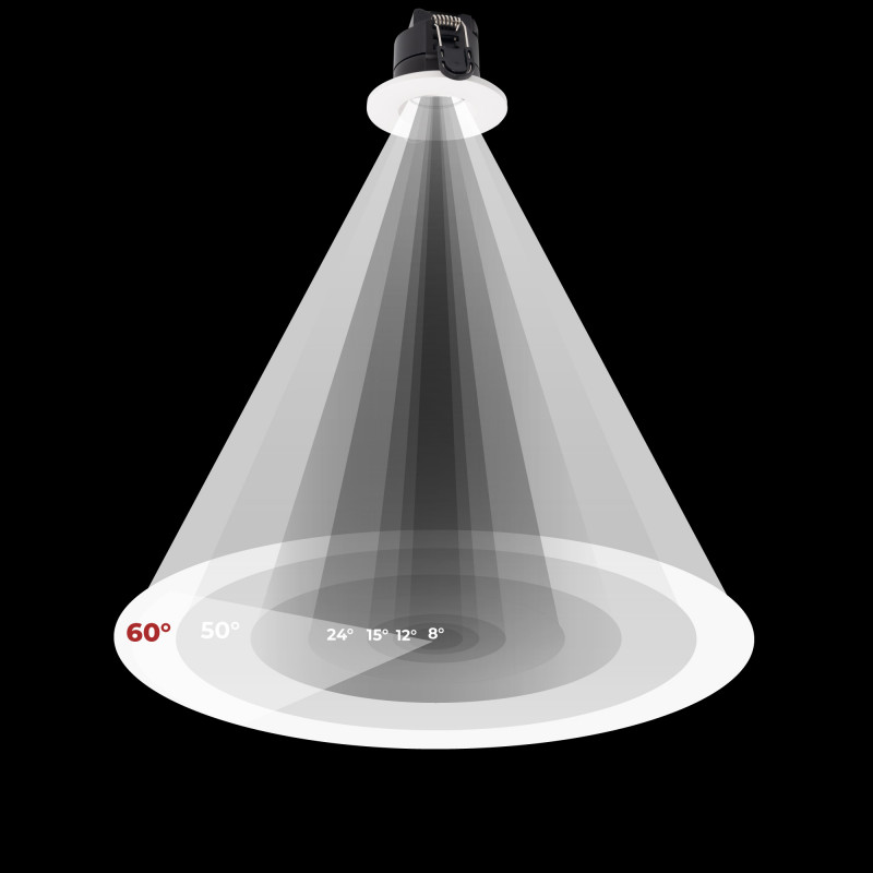 CCT LED Downlight - 6W - TRIAC Dimmable - Ø68mm - IP65 - Chrome