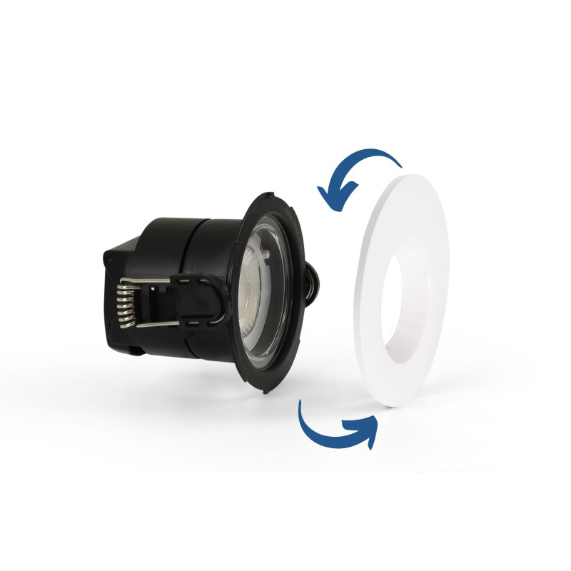 CCT LED Downlight - 6W - TRIAC Dimmable - Ø68mm - IP65 - Chrome