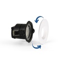 CCT LED Downlight - 6W - TRIAC Dimmable - Ø68mm - IP65 - Chrome