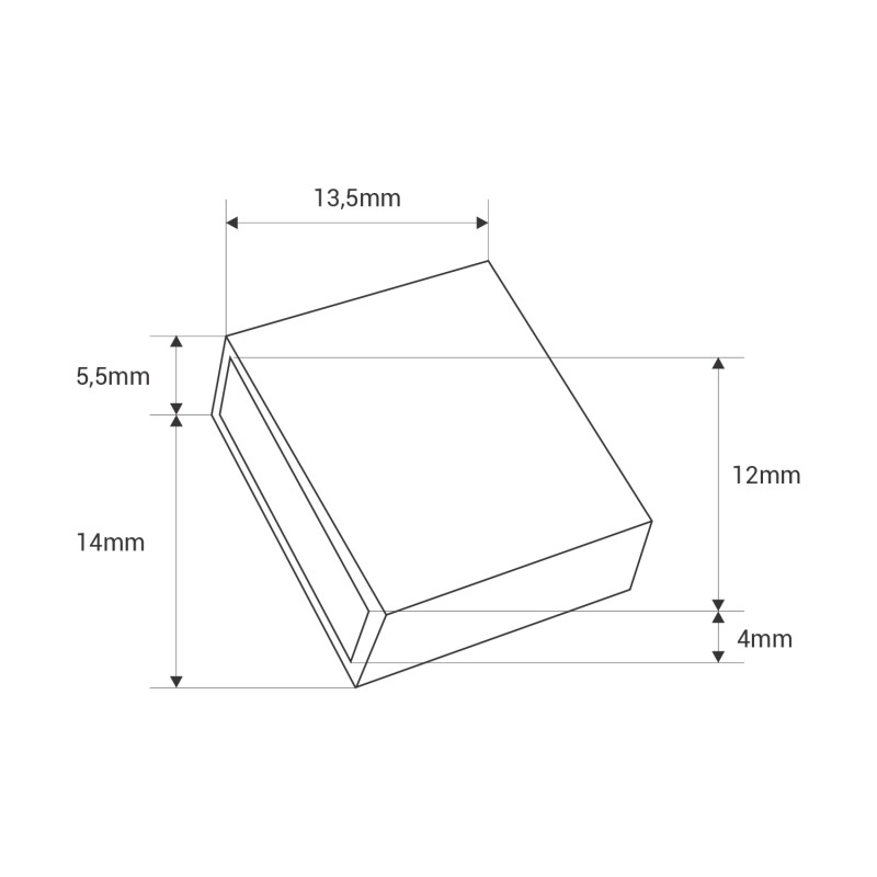End cap for submersible LED strip - 10mm PCB