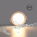 Outdoor LED Downlight 5W - 4000K - IP65 - TRIAC dimmable - Interchangeable bezel - Cutout Ø68mm