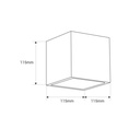 Concrete wall light "Runt" - Up & down - 1 x G9