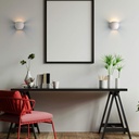 Concrete wall light "Ball" - Up & down - 1 x G9