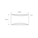 Concrete wall light "Raquel" - Up & down - 1 x G9