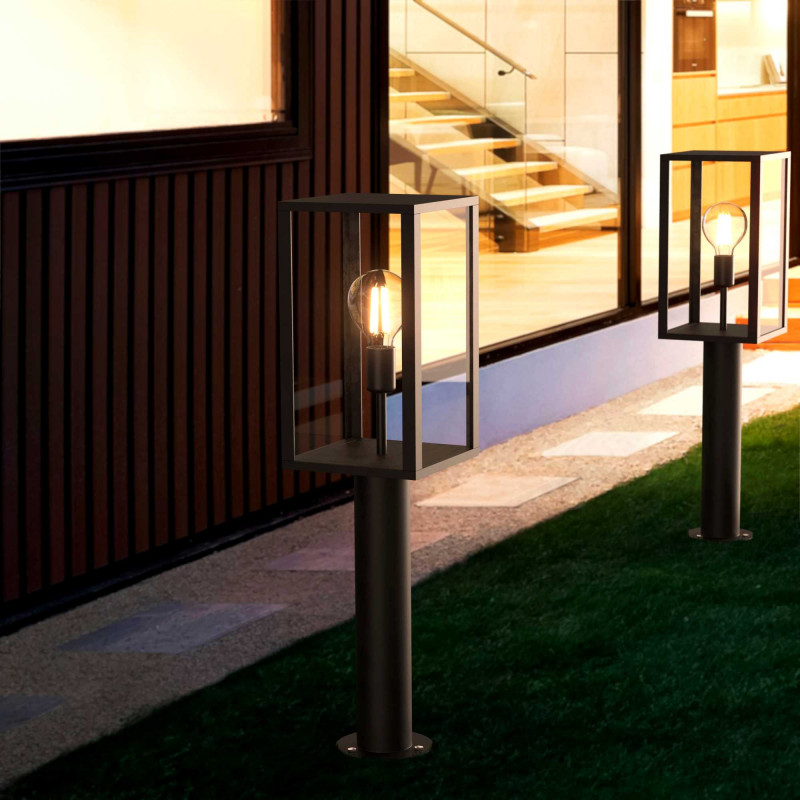 Garden bollard "Glass House" - 80cm - E27