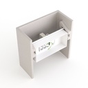 Concrete wall light "Scuad" - Square - Up & down - 1 x G9