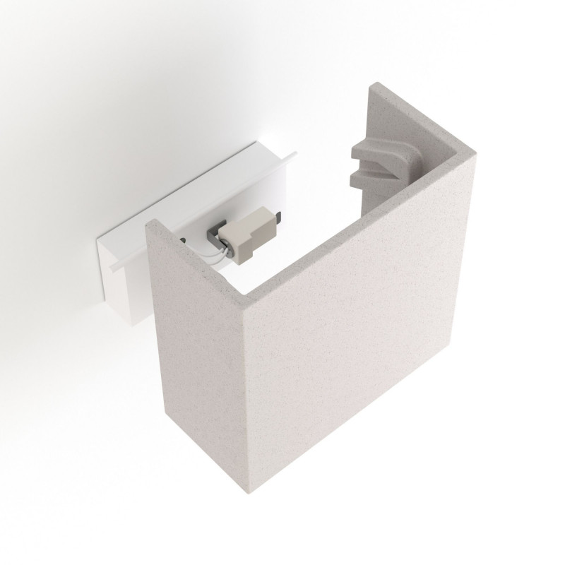 Concrete wall light "Scuad" - Square - Up & down - 1 x G9