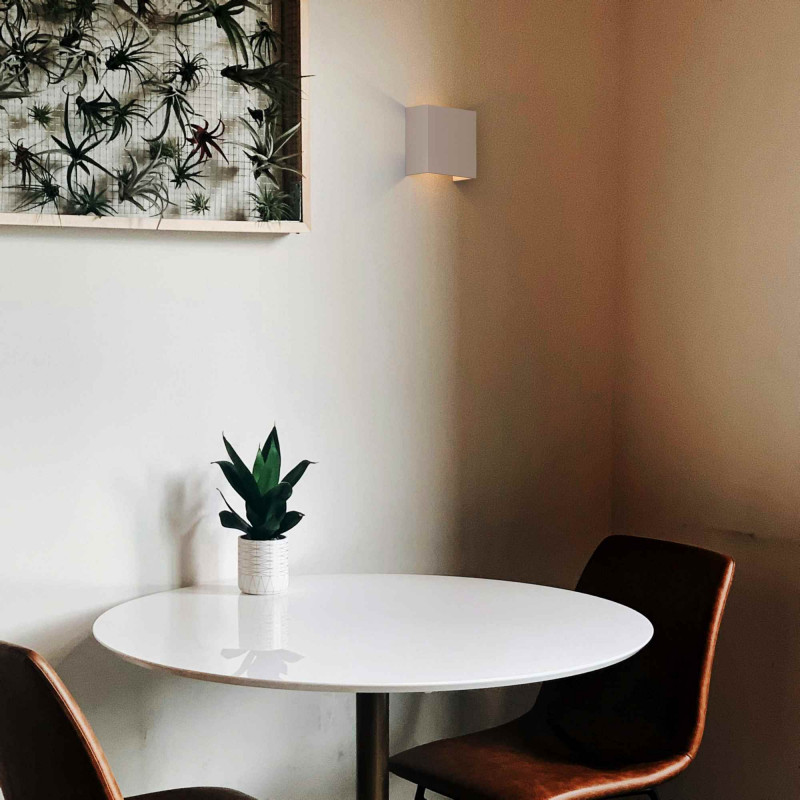 Concrete wall light "Scuad" - Square - Up & down - 1 x G9