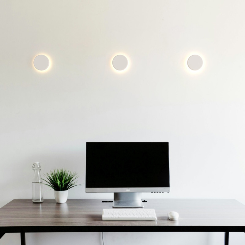 Plaster wall light "Lune" - 2.5W - Warm light