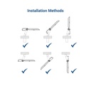 Outdoor Asymmetric LED floodlight - 600W - Dimmable 1-10V - 160lm/W - IP66