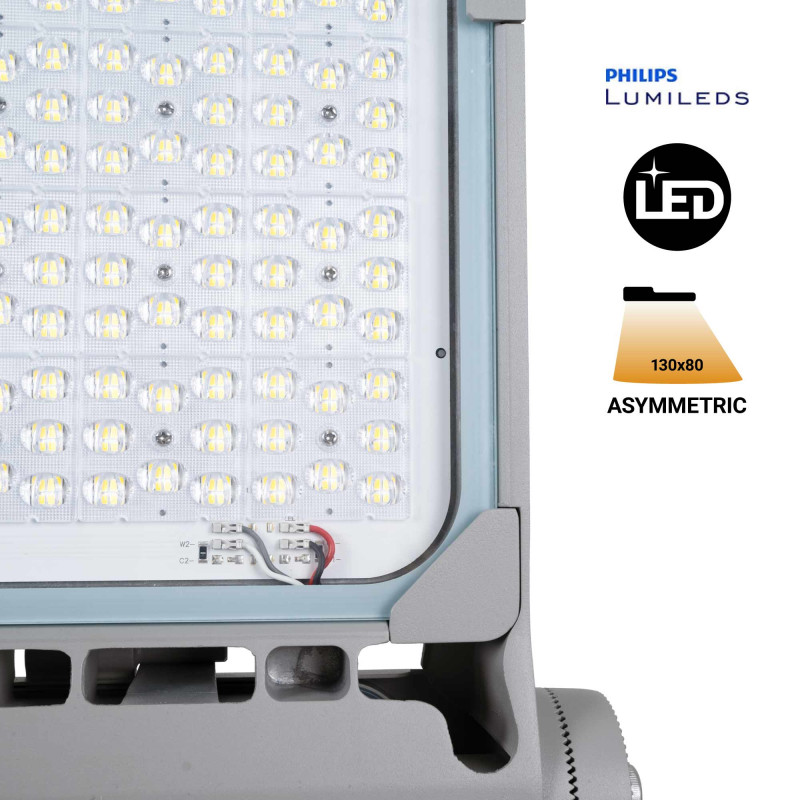 Outdoor Asymmetric LED floodlight - 600W - Dimmable 1-10V - 160lm/W - IP66