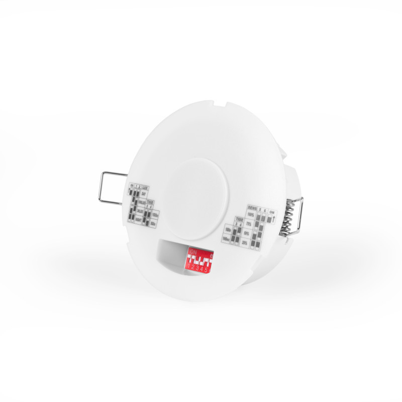 2-in-1 Microwave Motion Sensor - Surface/ Recessed - DIP Switch