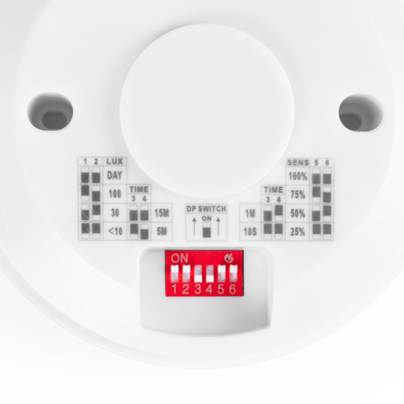 Microwave Motion Sensor - Surface - DIP Switch - Ceiling/wall