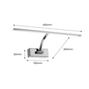 BABYLON 8W LED wall sconce for picture lighting