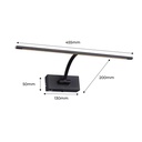 BABYLON 8W LED wall sconce for picture lighting