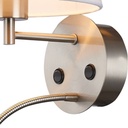 Wall light "PAIR" E27 with 3W LED reading lamp