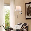 Wall light "PAIR" E27 with 3W LED reading lamp