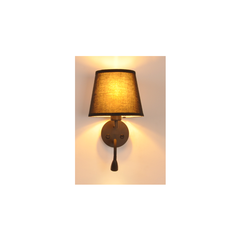 Wall light "PAIR" E27 with 3W LED reading lamp