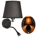 Wall light "PAIR" E27 with 3W LED reading lamp