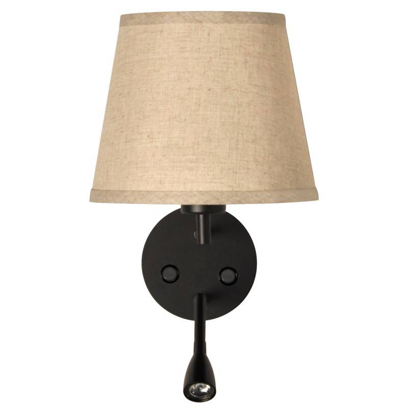 Wall light "PAIR" E27 with 3W LED reading lamp