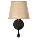 Wall light "PAIR" E27 with 3W LED reading lamp