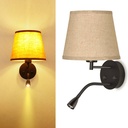 Wall light "PAIR" E27 with 3W LED reading lamp