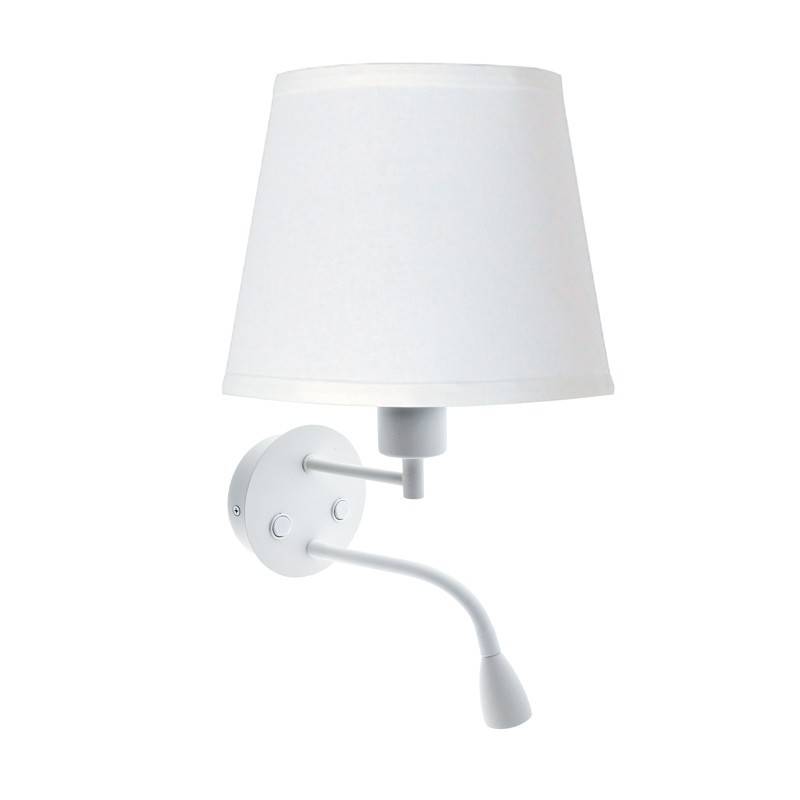 Wall light "PAIR" E27 with 3W LED reading lamp
