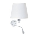 Wall light "PAIR" E27 with 3W LED reading lamp