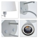 Wall light "PAIR" E27 with 3W LED reading lamp